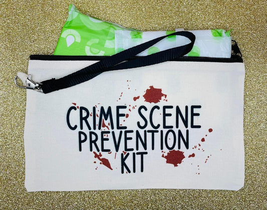 Crime Scene Prevention Kit Feminine Product Carry Bag